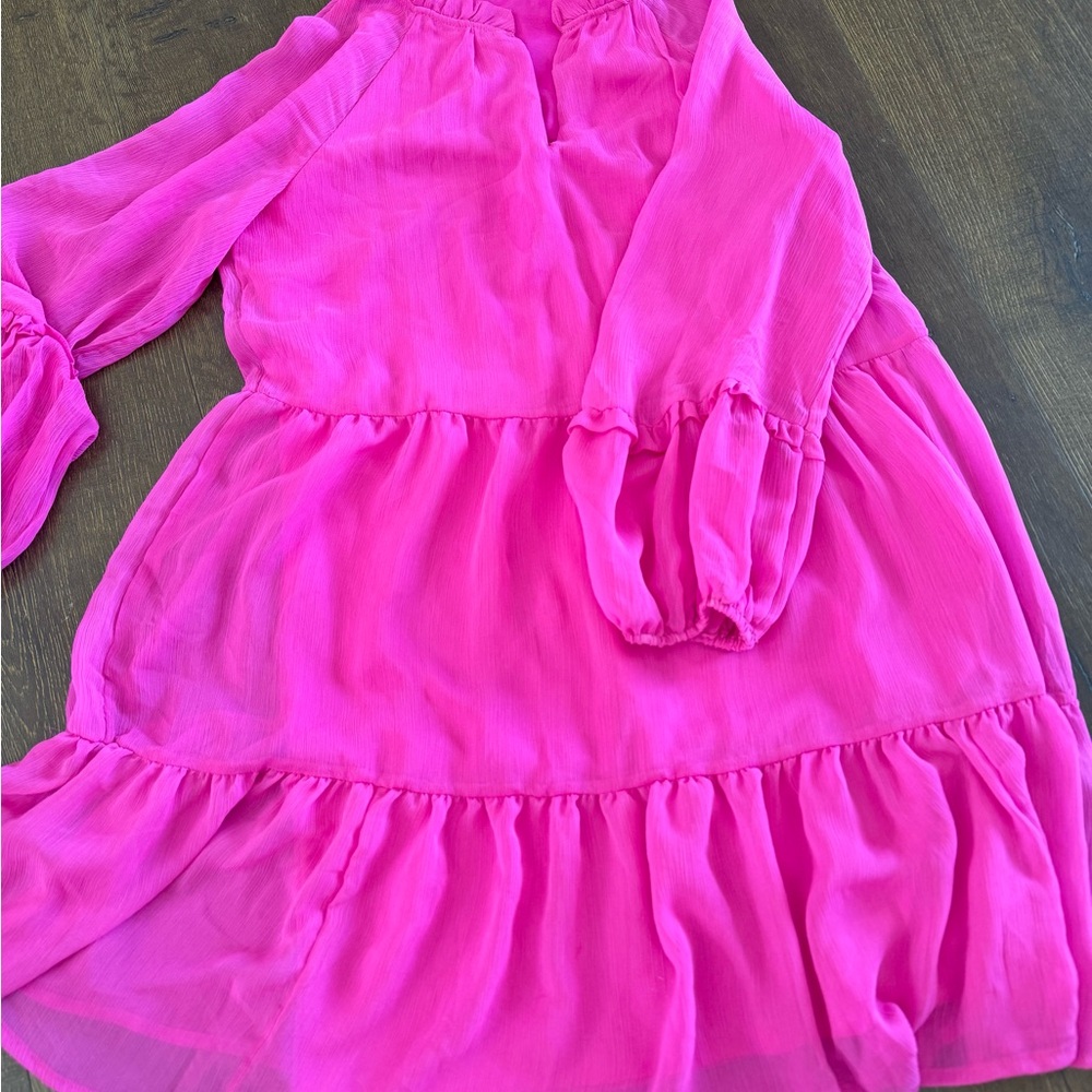 Vince Camuto Pink Chiffon Dress